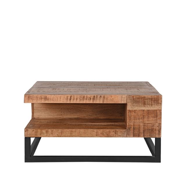 Salontafel Cube - Mangohout - 80 cm – afbeelding 2
