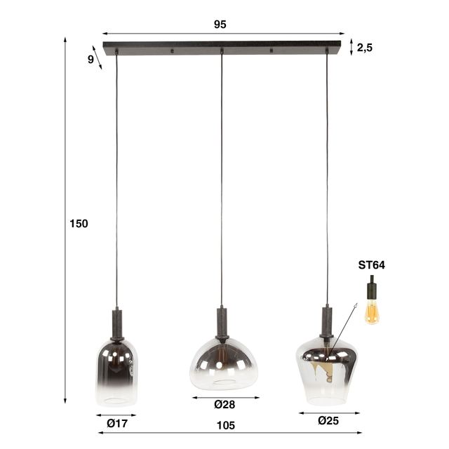 Hanglamp Zenith 3L – afbeelding 10