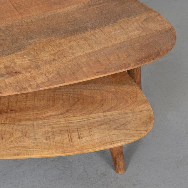Salontafel Gregg - Mangohout - 110 cm – afbeelding 4