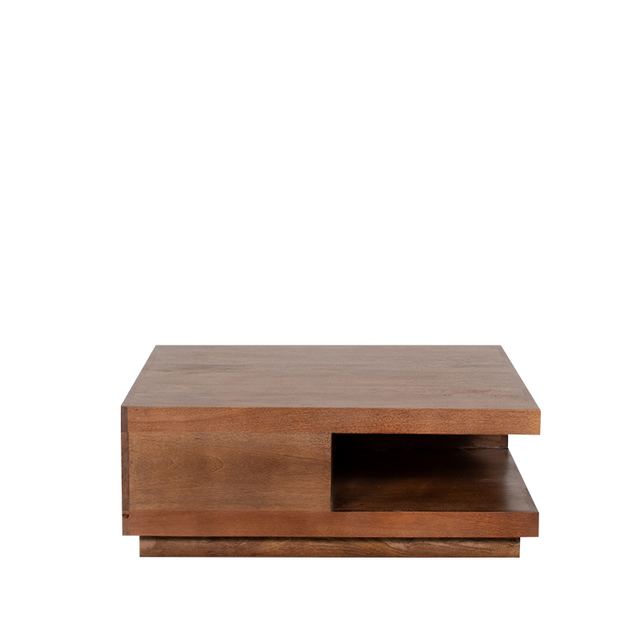 Salontafel Square - Mangohout - 80 cm – afbeelding 3