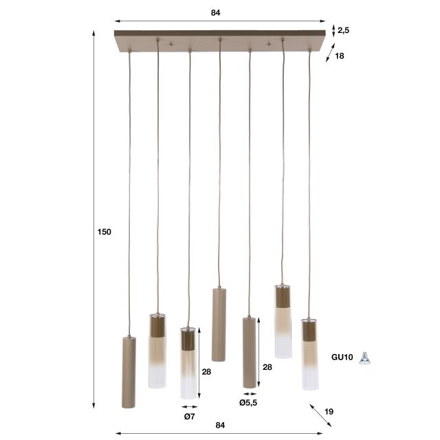Hanglamp Lungo 4+3l – afbeelding 10