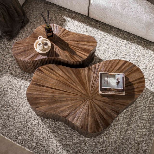 Salontafel Maya Teak XL shamrock set/2 – afbeelding 2