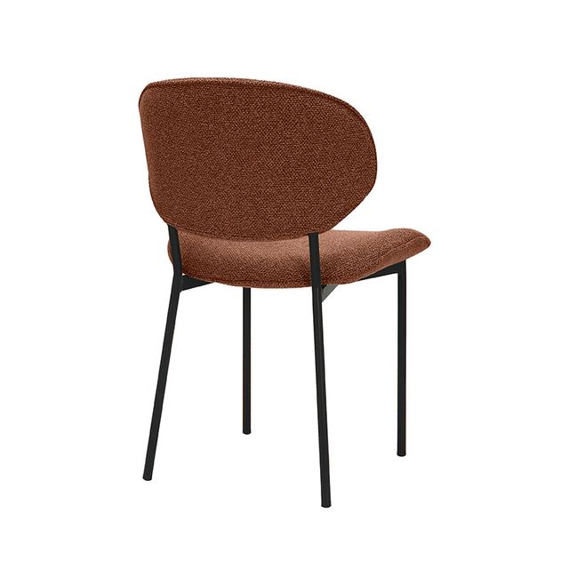 Eetstoel Senn - Royal Boucle Coral / Zwart – afbeelding 5