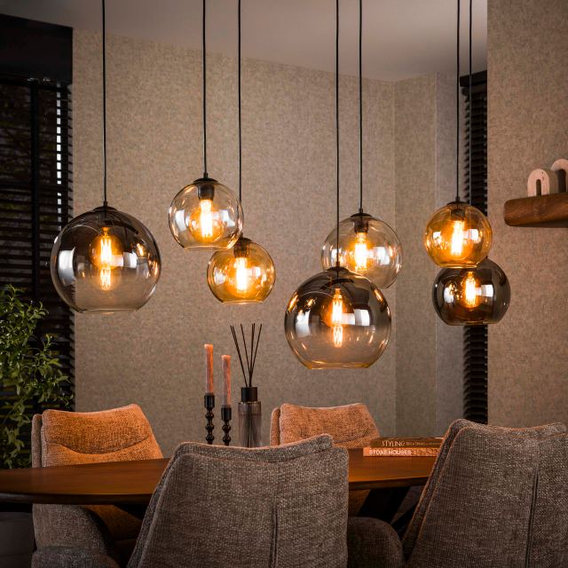 Hanglamp Multi Globe 4+3l
