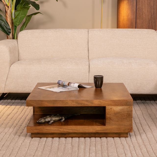 Salontafel Square - Mangohout - 80 cm