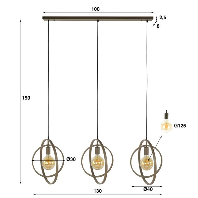 Hanglamp Turn Around 3L – afbeelding 10