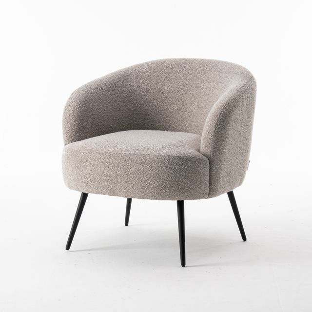 Fauteuil Laura Stof Teddy Natural 01