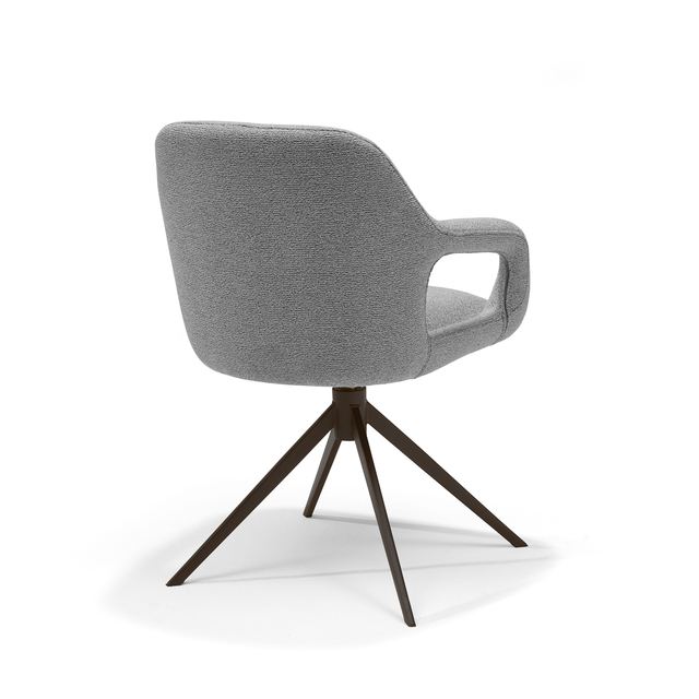Armstoel Move Stof Sahara #455 Grey - Relax functie - frame Anodic Brown – afbeelding 3