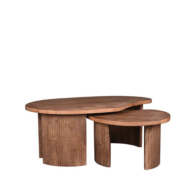 Salontafel Timon - Mangohout - 100 cm – afbeelding 2