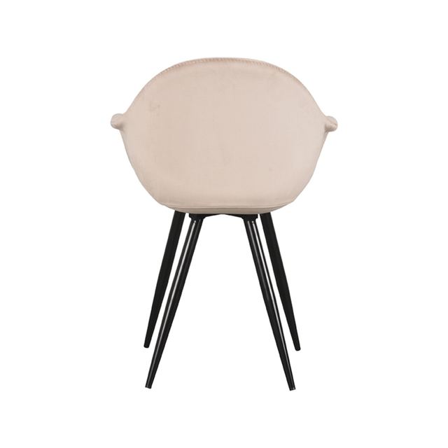 Eetstoel Forli - Fluweel Zand / Zwart – afbeelding 4
