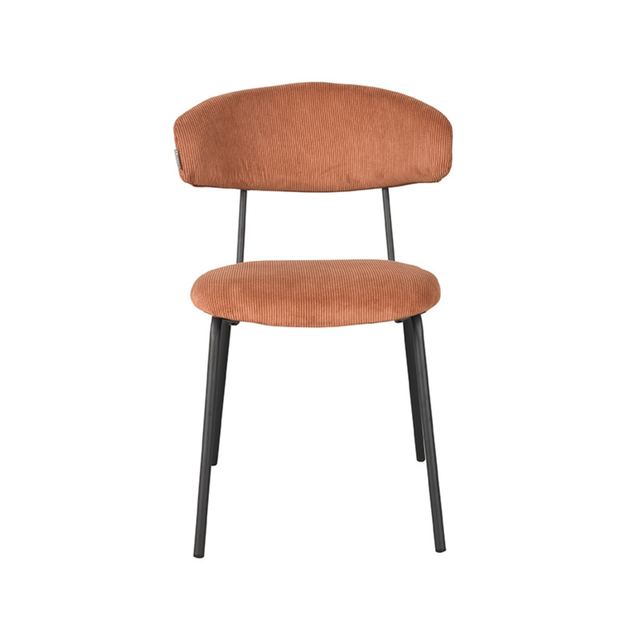 Eetstoel Zack - Ribcord Rust / Zwart – afbeelding 2