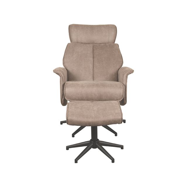 Fauteuil Verdal - Micro Suede - Incl. Hocker – afbeelding 5