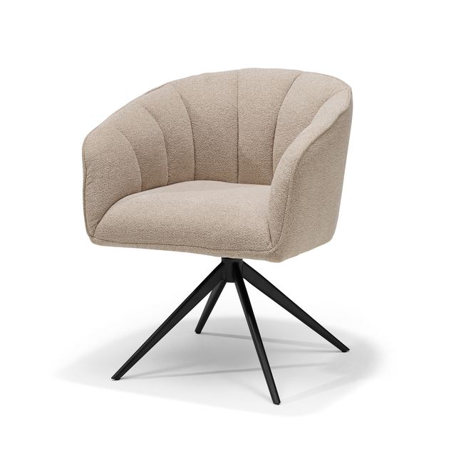 Draaistoel Cocoon Stof Sahara - 360 frame Zwart – afbeelding 2