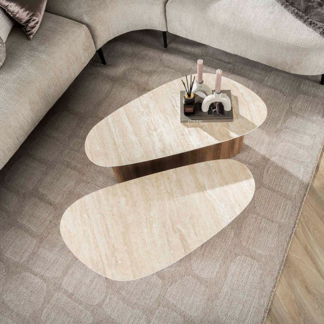 Salontafel Romano driehoekig set/2 – afbeelding 2
