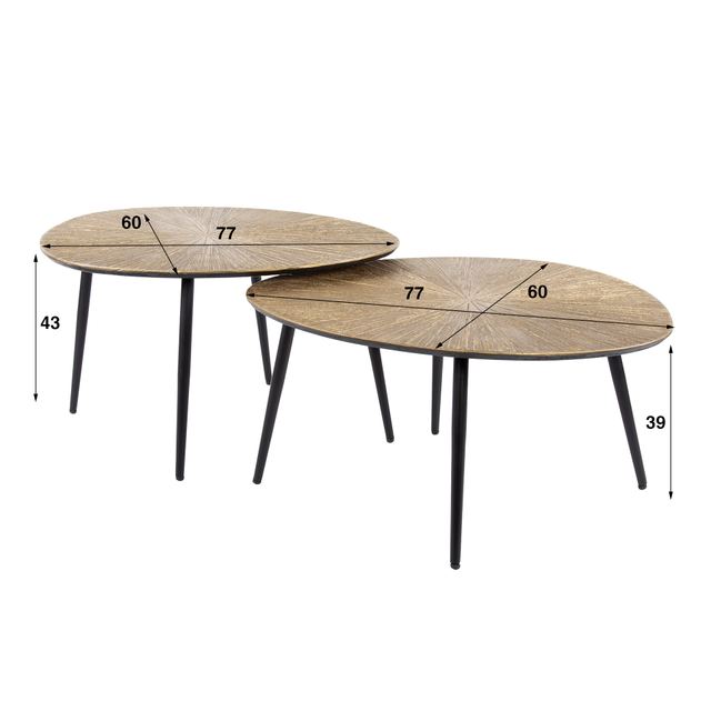 Salontafel Ray organisch set/2 – afbeelding 11