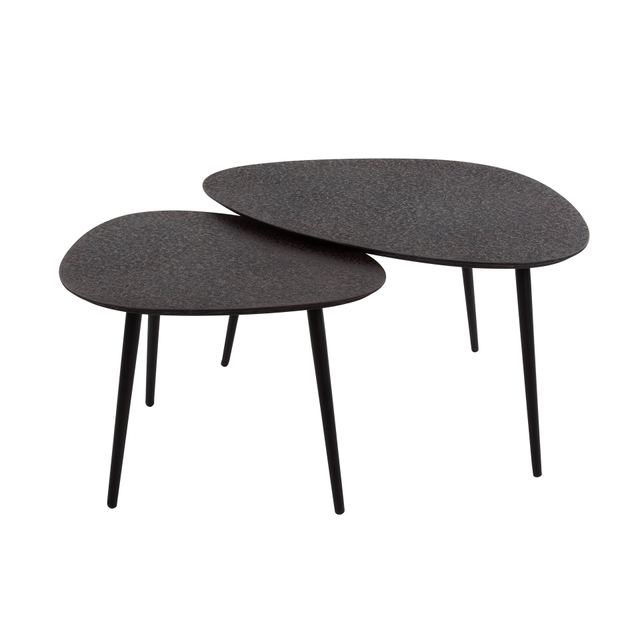 Salontafel Metallic organisch set/2 – afbeelding 9