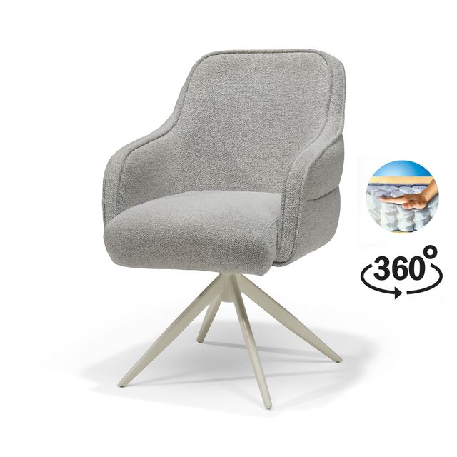 Draaistoel Atlanta Stof Alpine #149 - 360 frame Beige P03