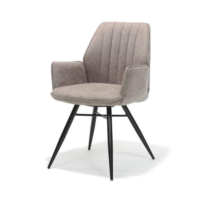 Armstoel Clark zwart Stof Soft