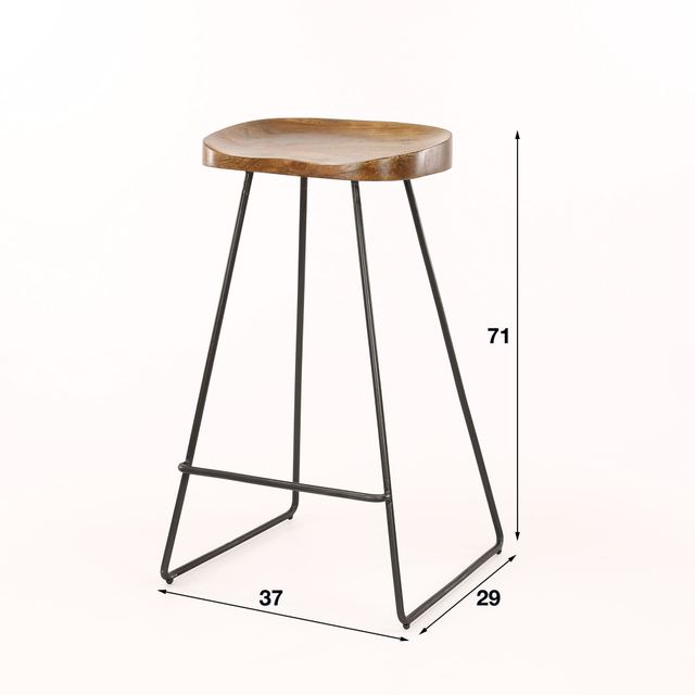 Barkruk Wooden Seat – afbeelding 10