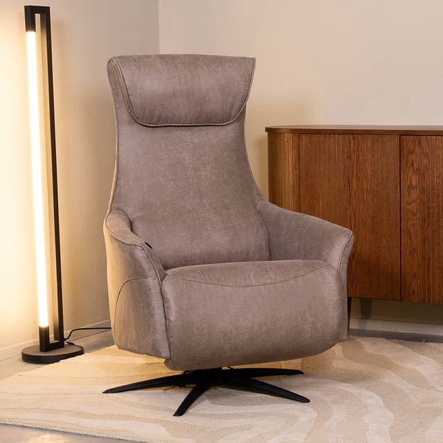 Fauteuil Lund - Micro Suede - 2-Motorig - Met Massagefunctie