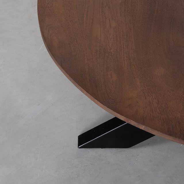 Salontafel Otis - Mangohout - 80 cm - Rond – afbeelding 4