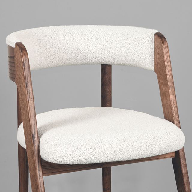 Eetstoel Sasha - Boucle - Hout – afbeelding 6