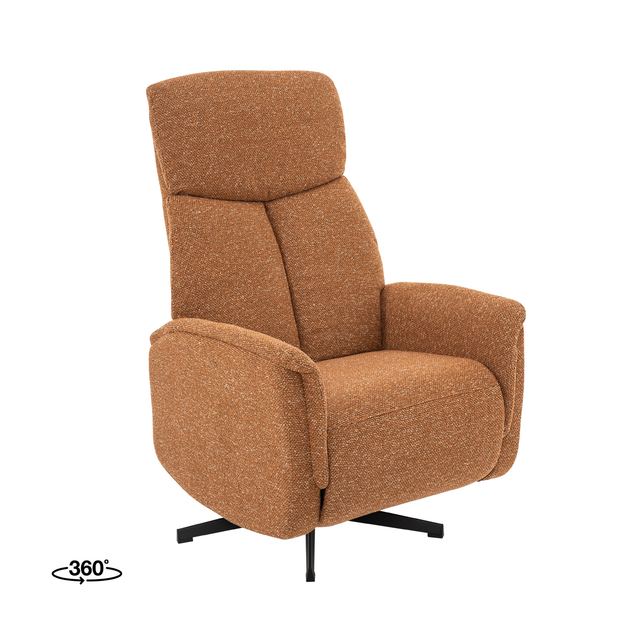Fauteuil Aarhus - Royal Boucle - 2-Motorig Coral / Zwart