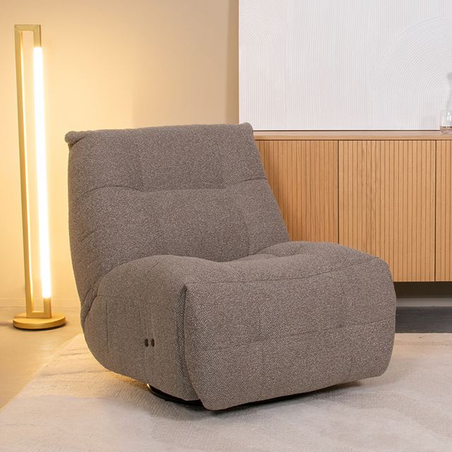 Fauteuil Relax and Recharge - Royal Boucle - Met Accu Mushroom / Zwart