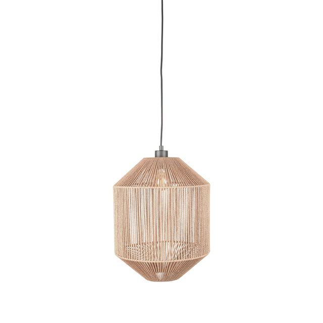 Hanglamp Ibiza - Jute - 1-Lichts Cilinder