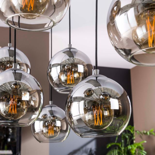 Hanglamp Bubble Shaded 4+3l – afbeelding 3