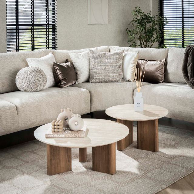Salontafel Romano rond set/2