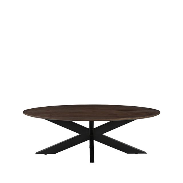 Salontafel James - Mangohout - 130 cm - Ovaal – afbeelding 2