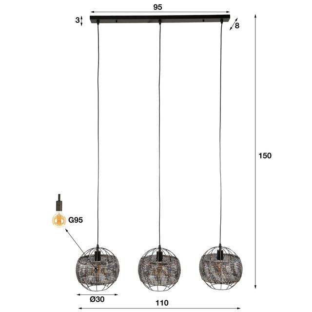 Hanglamp Armor Open 3L – afbeelding 10