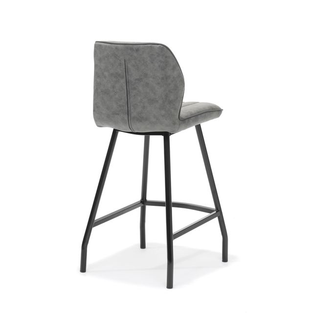Barkruk Gino zwart stof Soft – afbeelding 2