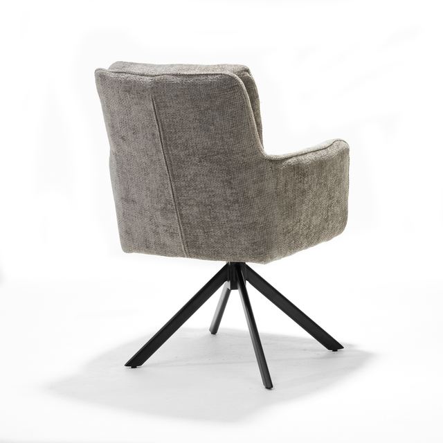 Draaistoel Alex Stof Cremona #02 - 360 frame zwart A360 – afbeelding 3