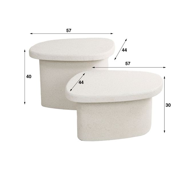 Salontafel Stone organisch set/2 – afbeelding 10