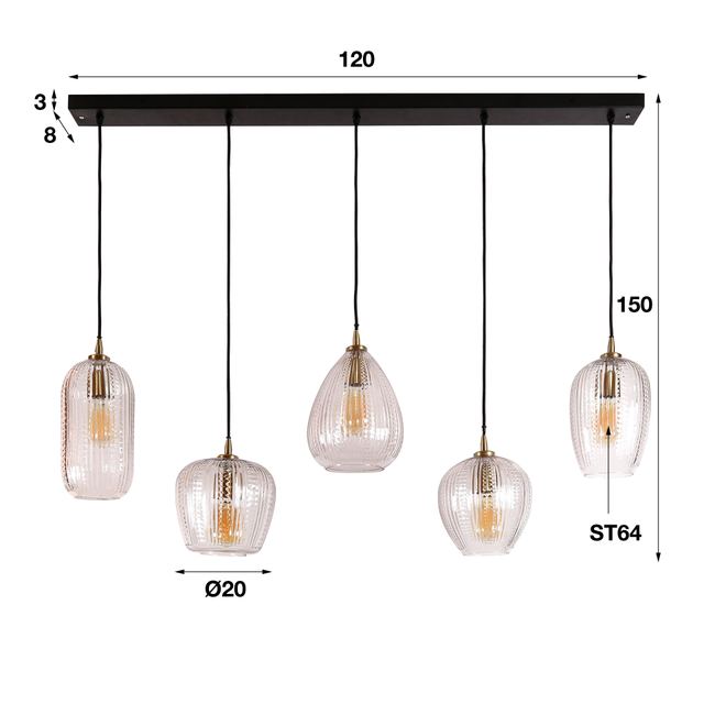 Hanglamp Diamond Grain 5L – afbeelding 10