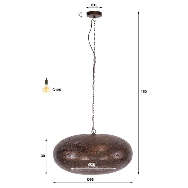 Hanglamp Cielo 1L Ø68 – afbeelding 10