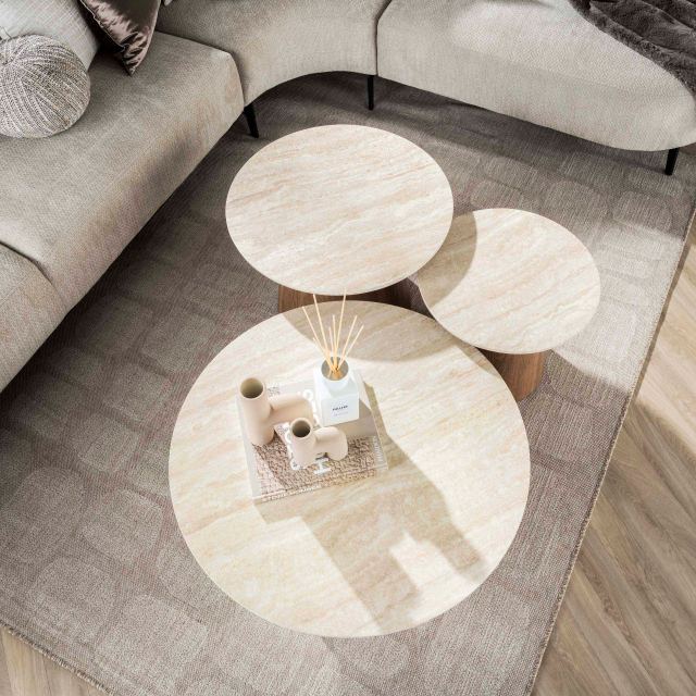 Salontafel Romano rond set/3 – afbeelding 2