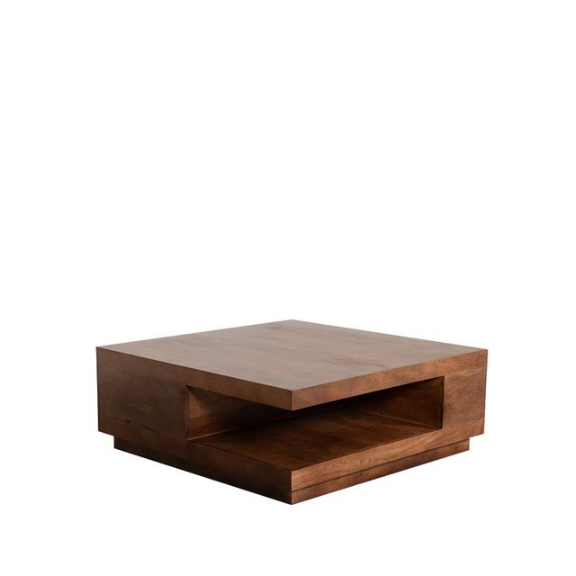 Salontafel Square - Mangohout - 80 cm – afbeelding 2