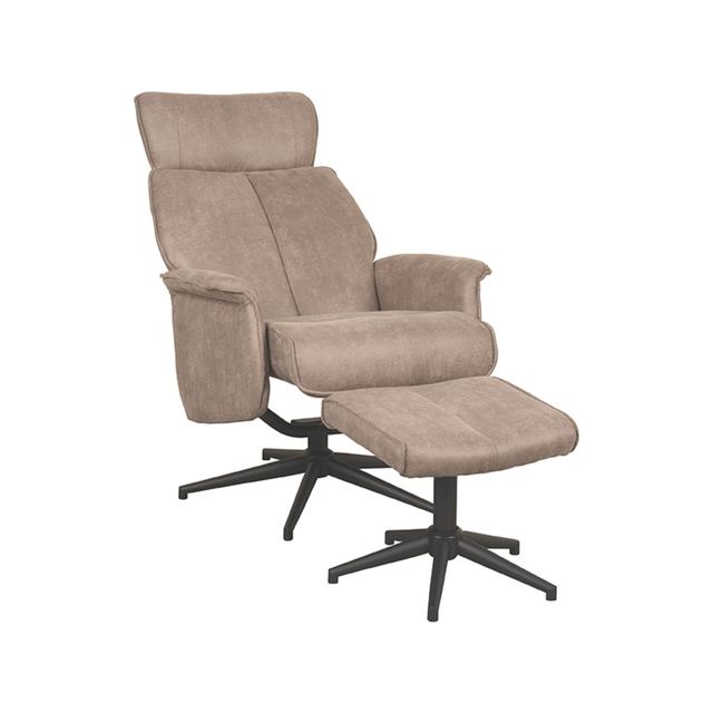 Fauteuil Verdal - Micro Suede - Incl. Hocker – afbeelding 3