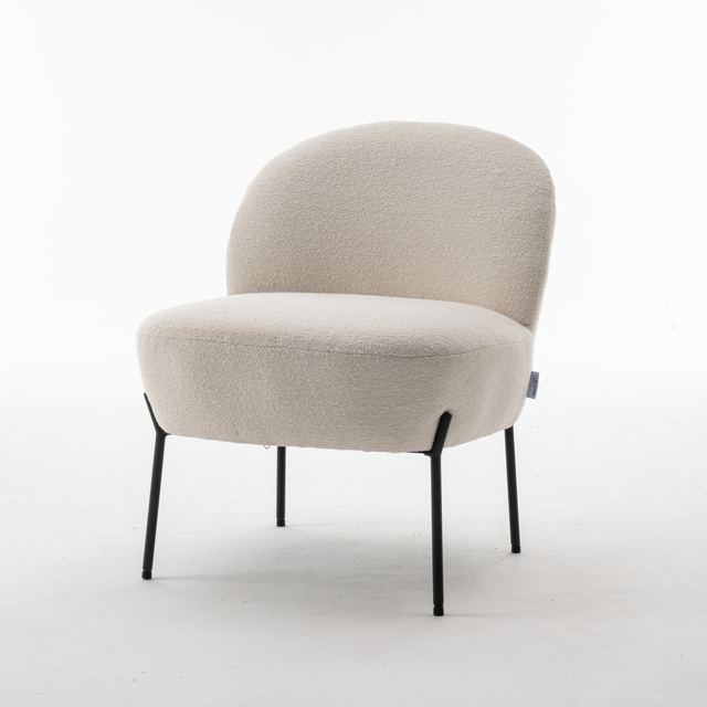 Fauteuil Baudin Stof Teddy Ivory 101