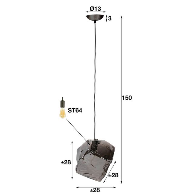 Hanglamp Rock 1L – afbeelding 10
