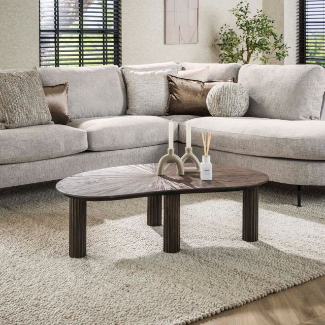 Salontafel Maya Teak niervormig 110 – afbeelding 2
