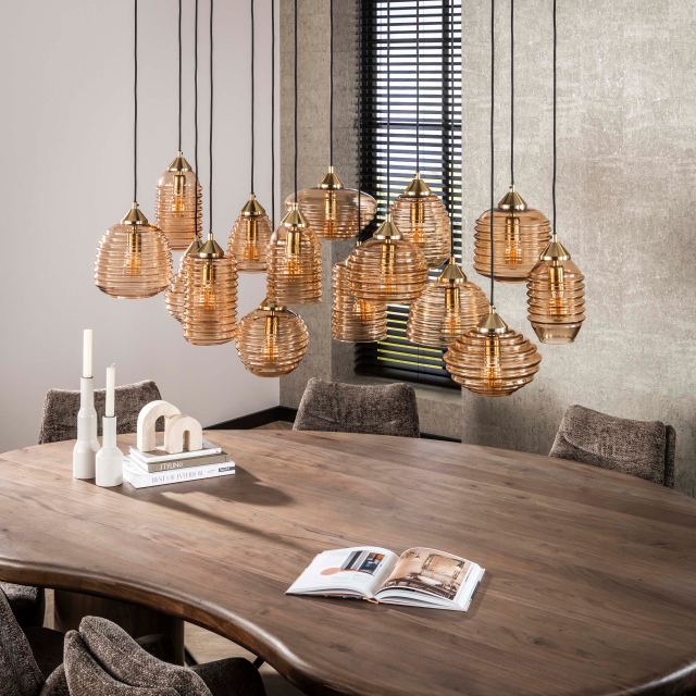 Hanglamp Rib Glass 5+5+5l – afbeelding 2
