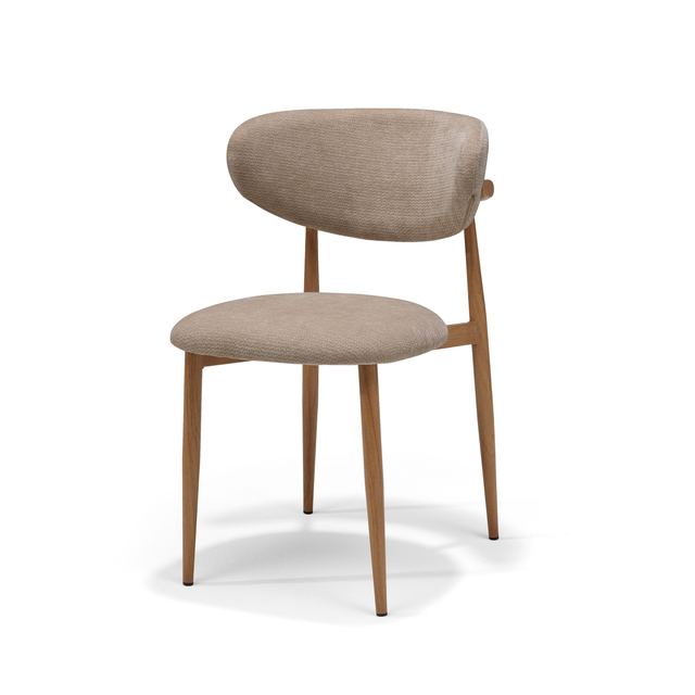 Eetstoel Dalton Stof Vibe #21 - Metaal frame Eiken Naturel