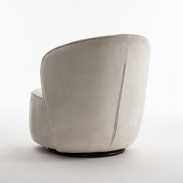 Fauteuil Sammy Draaifauteuil Stof Loris #01 Cream – afbeelding 4