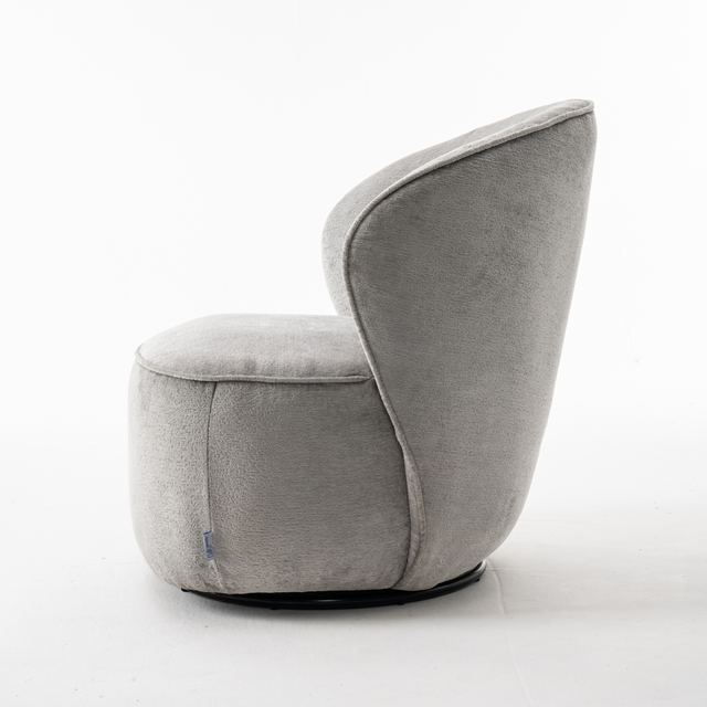 Fauteuil Sammy Draaifauteuil Stof Loris #08 Grey – afbeelding 3