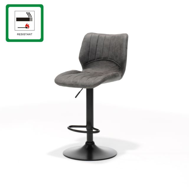 Barkruk Bobby - Stof Ukfr Soft Antraciet