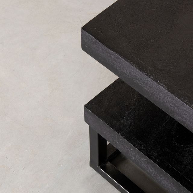 Salontafel Cube - Mangohout - 80 cm – afbeelding 6